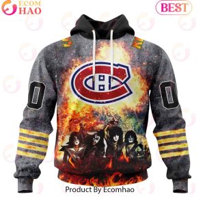 Personalized Montreal Canadiens Special Mix KISS Band Design 3D Hoodie