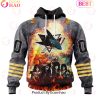 Personalized Pittsburgh Penguins Special Mix KISS Band Design 3D Hoodie Personalized Pittsburgh Penguins Special Mix KISS Band Design 3D Hoodie