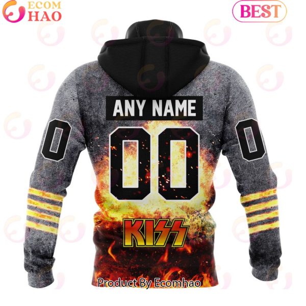 Personalized Winnipeg Jets Special Mix KISS Band Design 3D Hoodie
