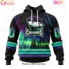 Personalized Calgary Wranglers Special Design With Northern Lights 3D Hoodie
