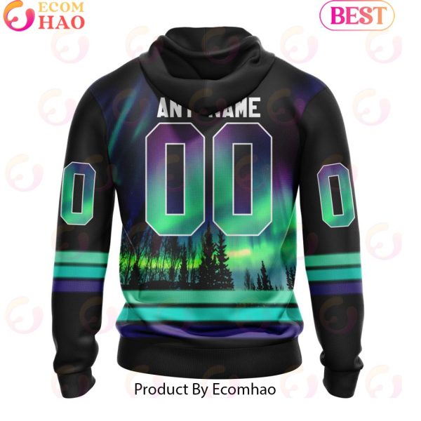 Personalized Syracuse Crunch Special Design With Northern Lights 3D Hoodie