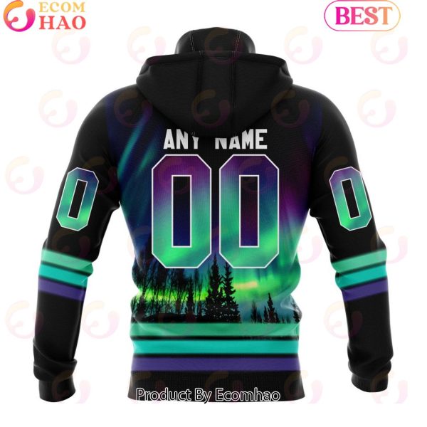Personalized Syracuse Crunch Special Design With Northern Lights 3D Hoodie