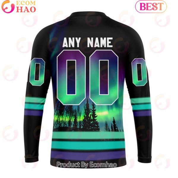 Personalized Syracuse Crunch Special Design With Northern Lights 3D Hoodie