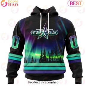 Personalized Texas Stars Special Design With Northern Lights 3D Hoodie Personalized Texas Stars Special Design With Northern Lights 3D Hoodie