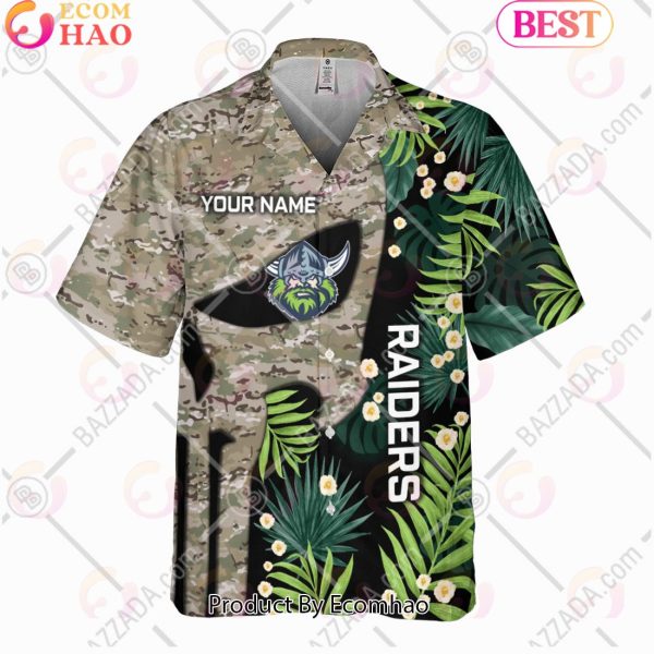 Personalized NRL Canberra Raiders Punisher Movies Design Hawaiian Shirt