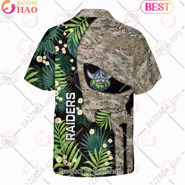 Personalized NRL Canberra Raiders Punisher Movies Design Hawaiian Shirt