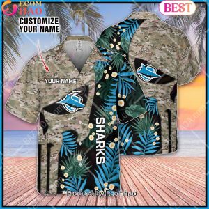 Personalized NRL Cronulla-Sutherland Sharks Punisher Movies Design Hawaiian Shirt