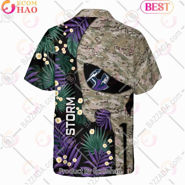 Personalized NRL Melbourne Storm Punisher Movies Design Hawaiian Shirt