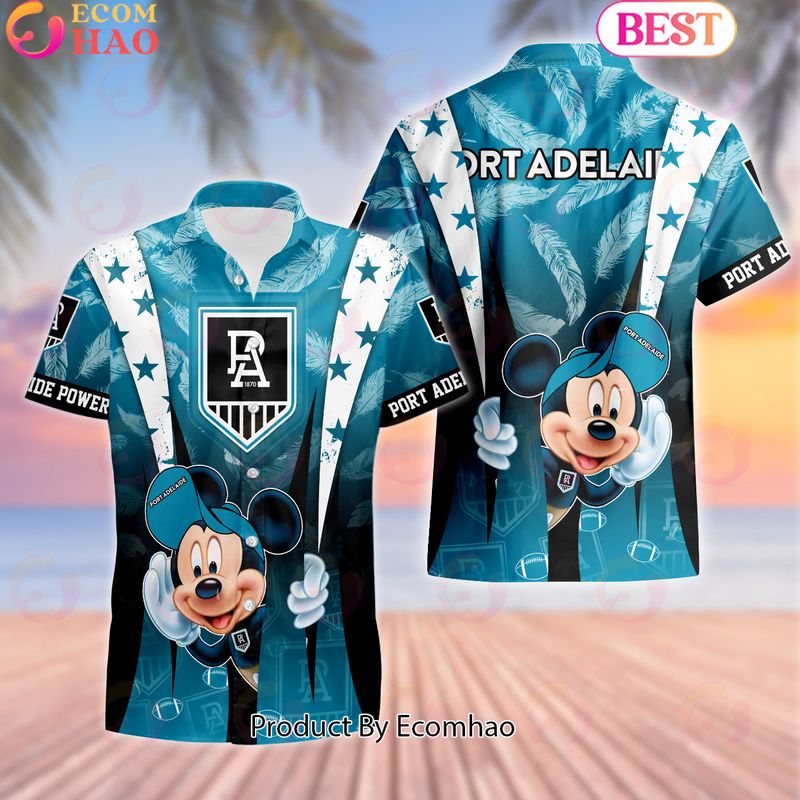 Mickey Mouse Disney AFL Geelong Cats Hawaiian Shirt