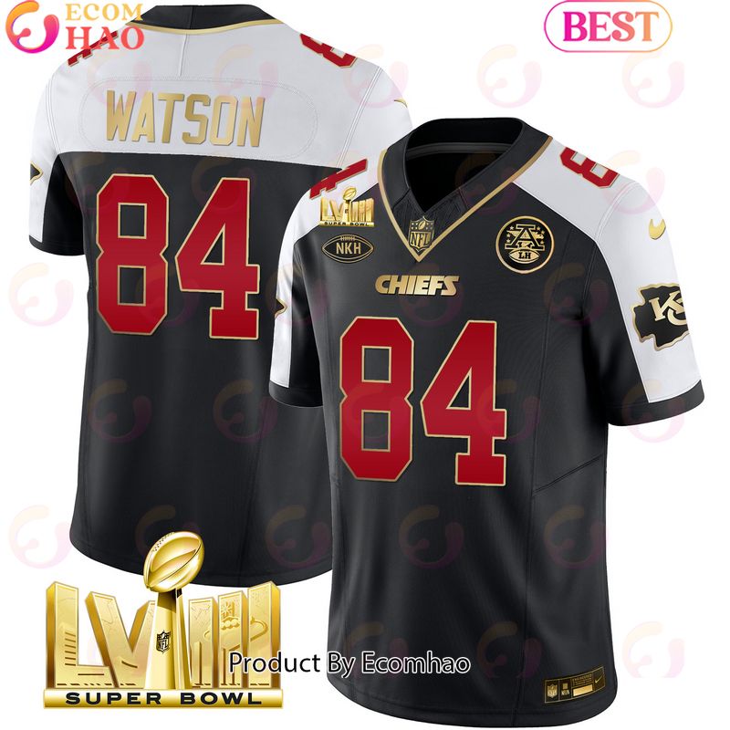 Men’s Chiefs Super Bowl LVIII Nick Bolton Black Alternate Football Jersey