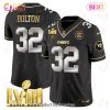 Men’s Kansas City Chiefs Super Bowl LVIII Gold Patch Patrick Mahomes Black Limited Football Jersey