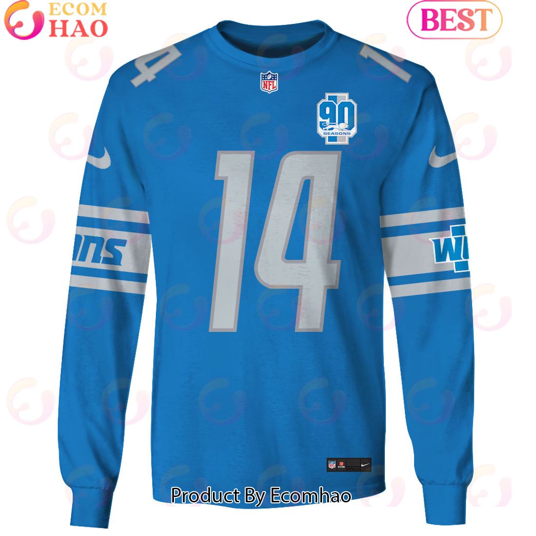 Limited Edition Amon-Ra St. Brown Detroit Lions Hoodie Jersey