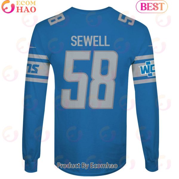 Limited Edition Penei Sewell Detroit Lions Hoodie Jersey
