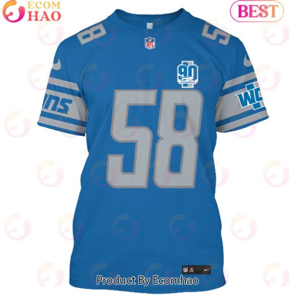 Limited Edition Penei Sewell Detroit Lions Hoodie Jersey