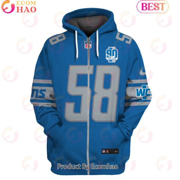 Limited Edition Penei Sewell Detroit Lions Hoodie Jersey