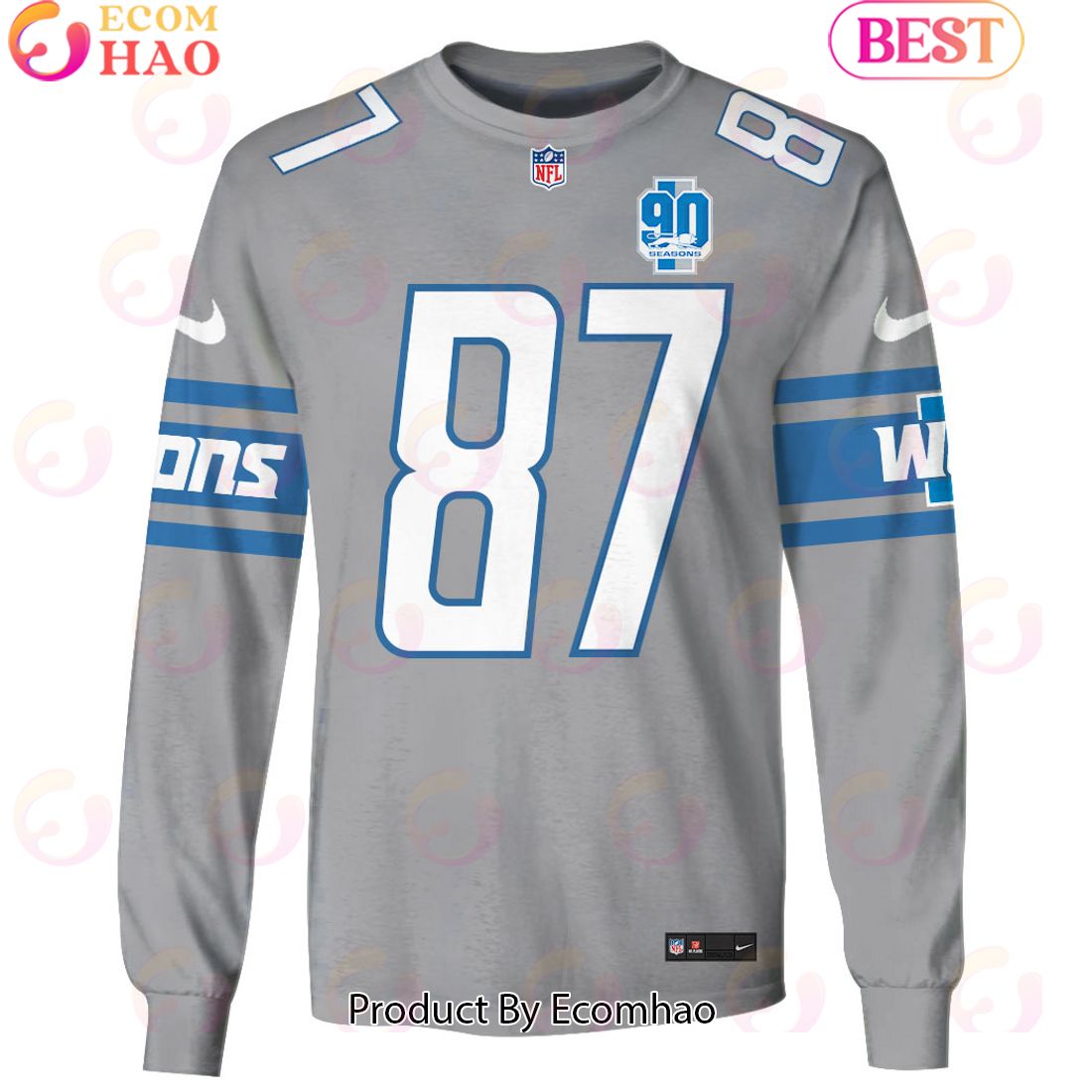 Limited Edition Sam LaPorta Detroit Lions Hoodie Jersey