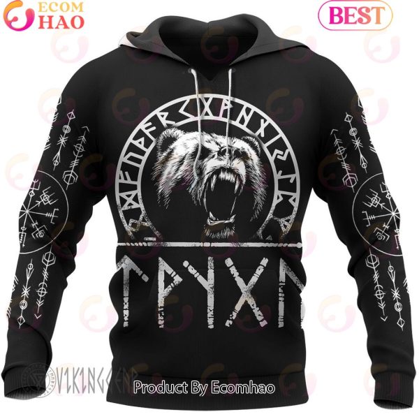 Bear Raven Viking Hoodie