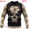 Camouflage Skull Hammer Wolf Viking Hoodie