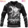 Fenrir Hammer Viking Hoodie