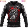 Fenrir Wolf And Odin Design On Viking Hoodie
