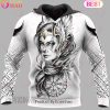 Fenrir Wolf Vegvisir Viking Hoodie