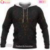 Grunge Skull Valknut Rune Viking Hoodie