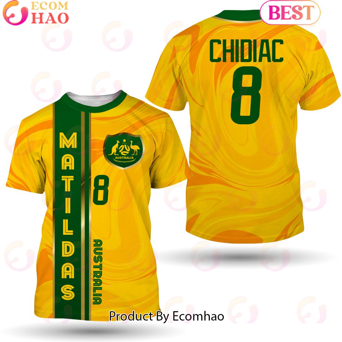 Caitlin Foord Australia Women’s National Football Team 3D T-Shirt