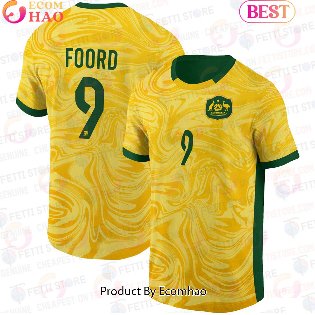 Caitlin Foord 9 Australia Matildas Football Team 3D T-Shirt