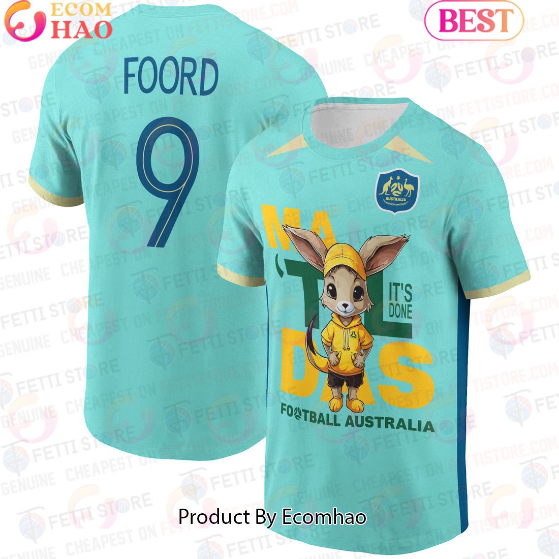 Caitlin Foord Australia Women’s National Football Team 3D T-Shirt