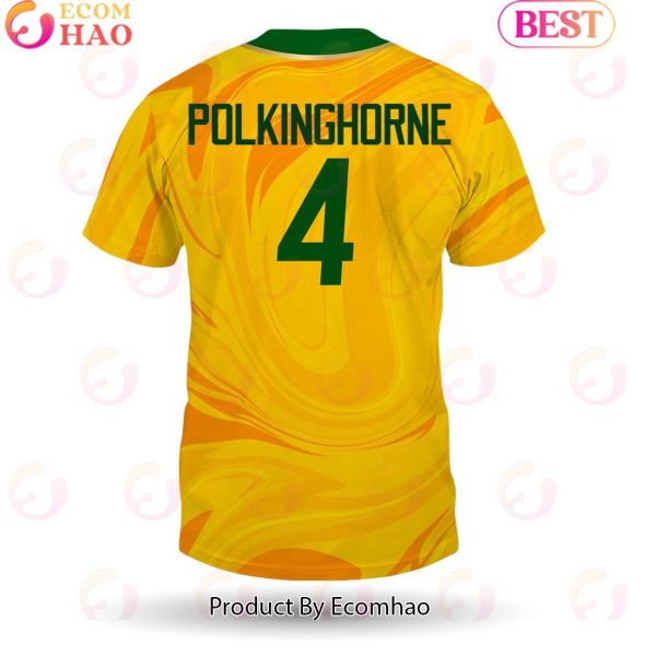 Clare Polkinghorne 4 Australia Matildas Football Team 3D T-Shirt