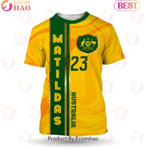 Cooney-Cross 23 Australia Matildas Football Team 3D T-Shirt