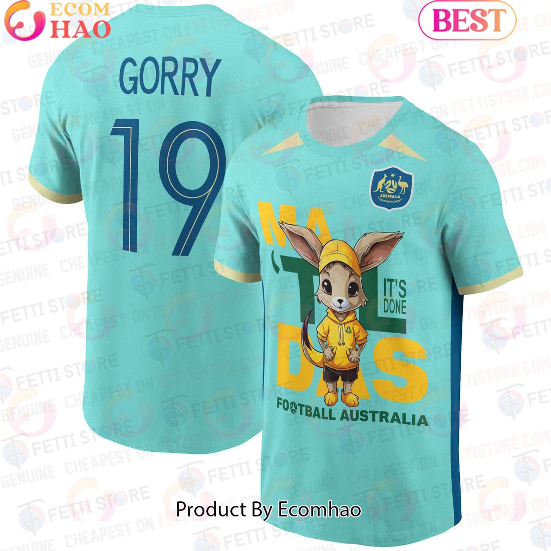 Kyra Cooney-Cross Australia Women’s National Football Team 3D T-Shirt