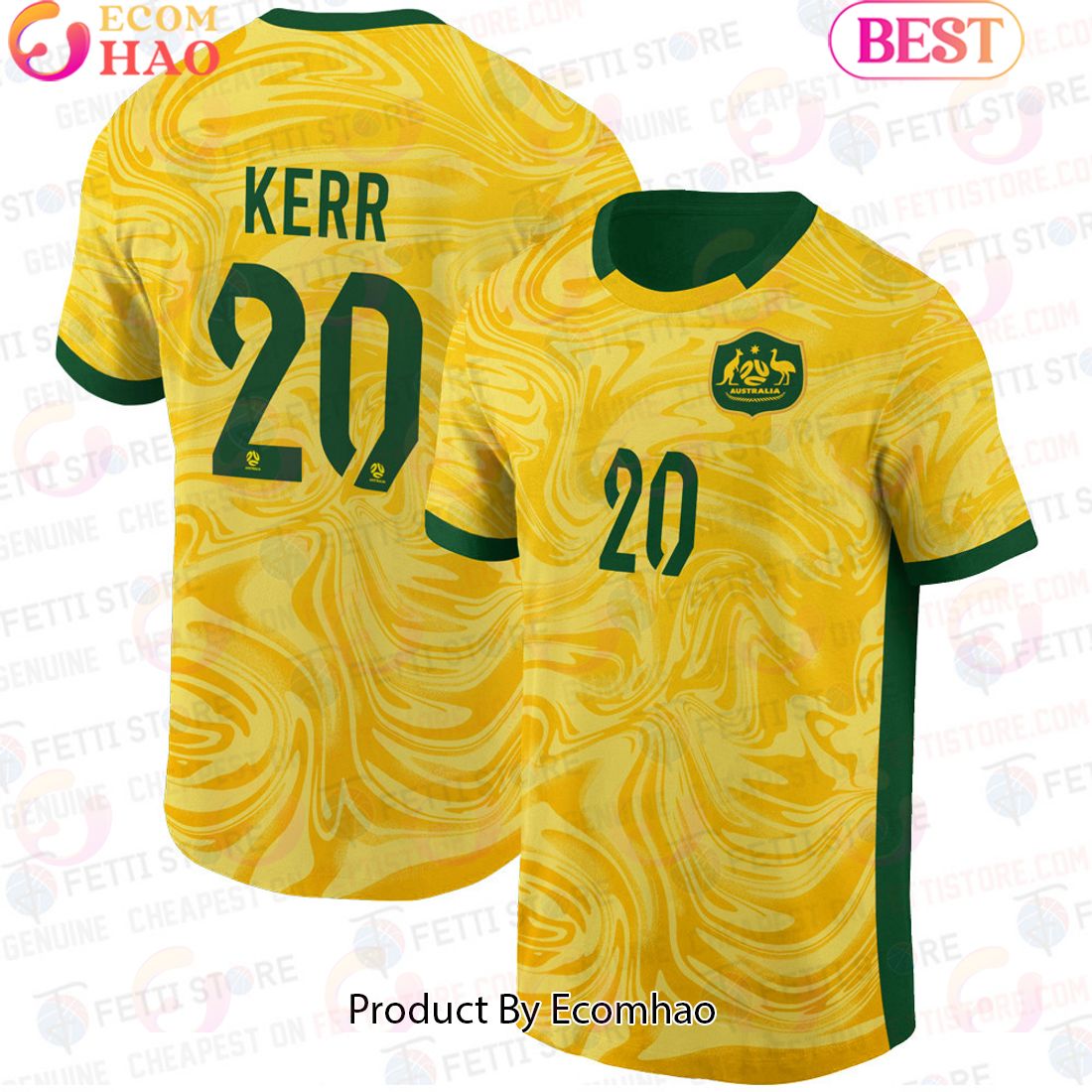 Sam Kerr Australia Women’s National Football Team 3D T-Shirt