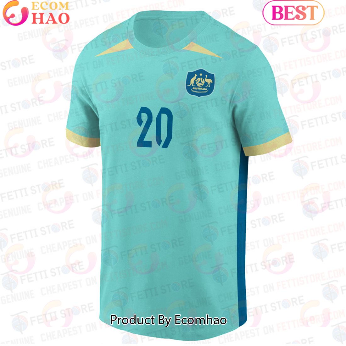 Sam Kerr Australia Women’s World Cup Baby Blue 3D T-Shirt