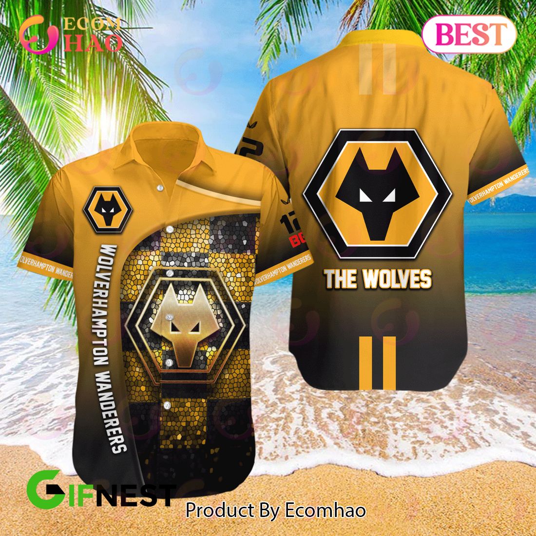 Wolverhampton Wanderers The Wolves Hawaiian Shirt