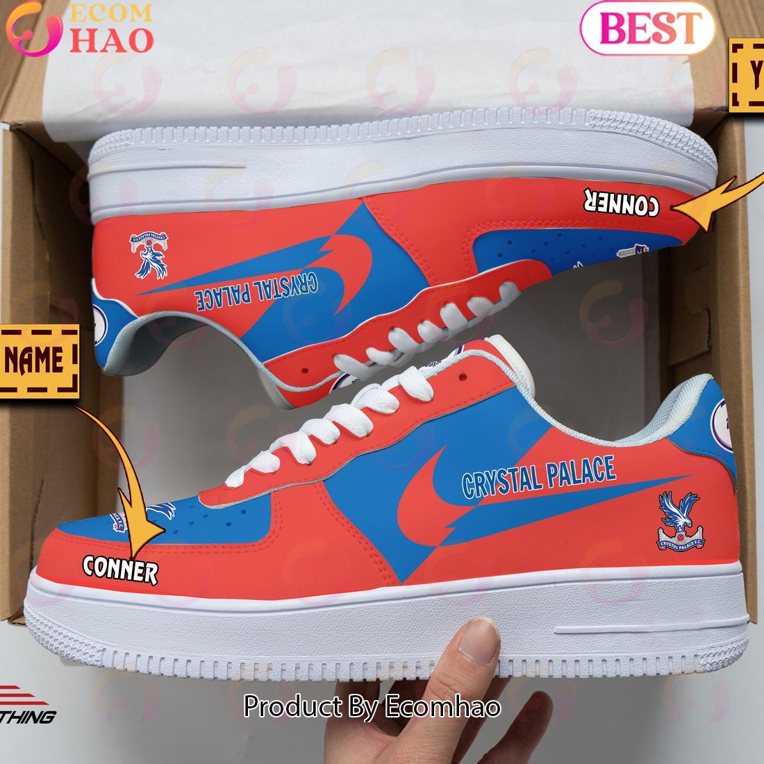 Custom Name Crystal Palace F.C Air Force 1