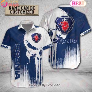 TRUCK Scania Special Design The Punisher Hawaiian Shirt TRUCK Scania Special Design The Punisher Hawaiian Shirt