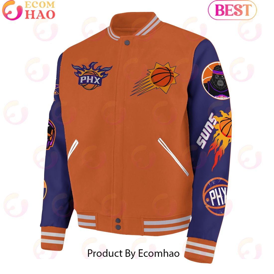 Phoenix Suns We Are PHX Est 1968 Baseball Jacket