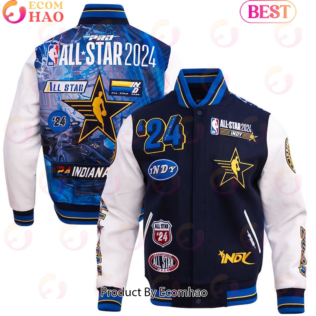 Pro Standard Unisex 2024 NBA All-Star Game Baseball Jacket