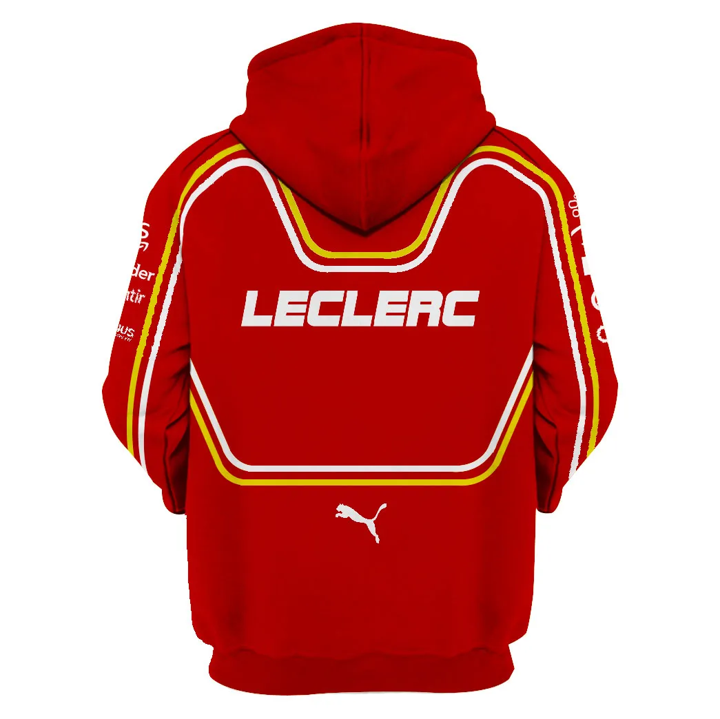 Charles Leclerc Scuderia Ferrari Race Suits Hoodie