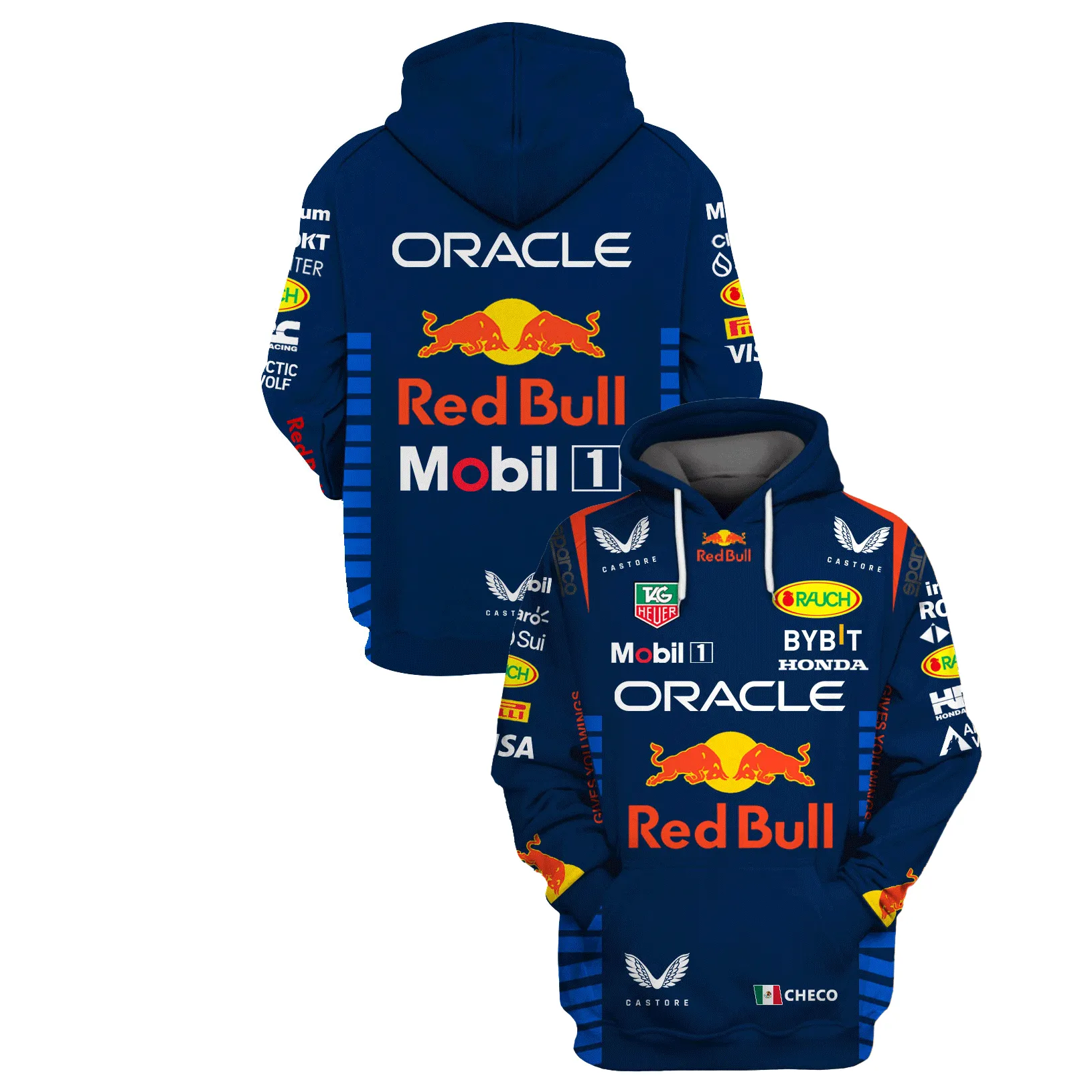 Checo Perez Red Bull Racing Race Suits Hoodie