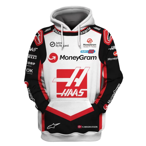 Kevin Magnussen Haas F1 Team Race Suits Hoodie