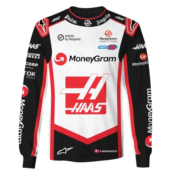 Kevin Magnussen Haas F1 Team Race Suits Hoodie
