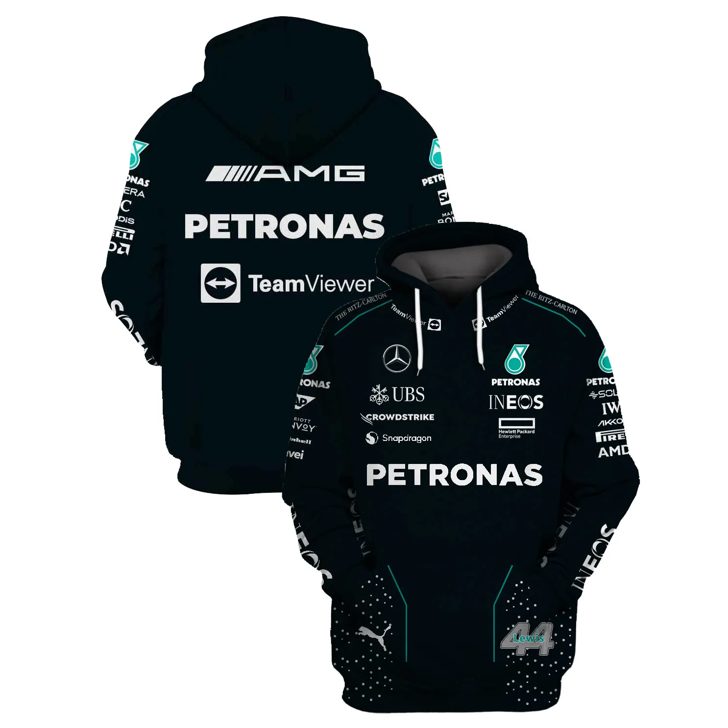 Lewis Hamilton Mercedes-AMG PETRONAS F1 Team Race Suits Hoodie and Shirts