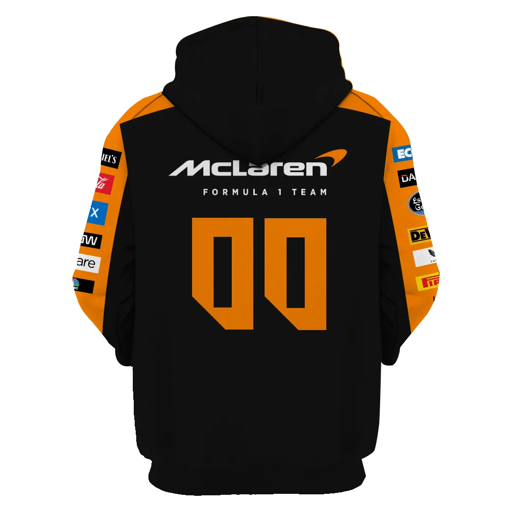 Personalized Name and Number McLaren Racing Race Suits Hoodie