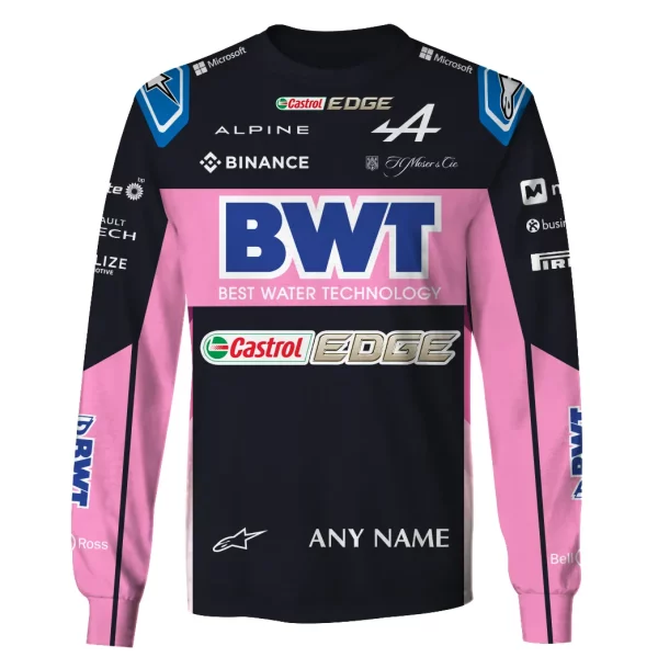 Personalized Your Name Alpine F1 Team Race Suits Hoodie