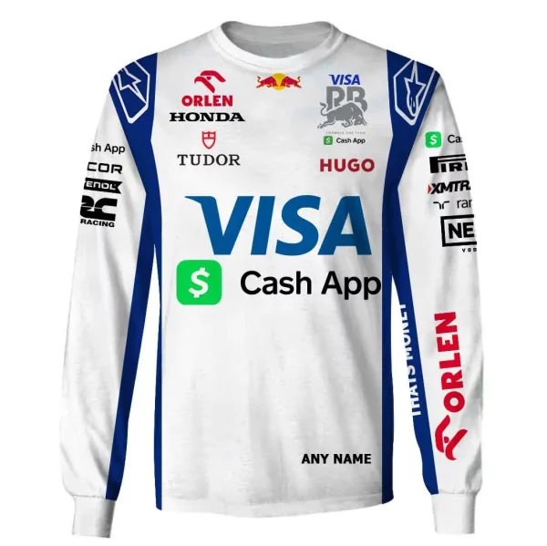Personalized Your Name Visa Cash App RB Formula One Team Race Suits Hoodie