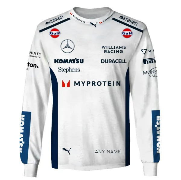 Personalized Your Name Williams Racing Race Suits Hoodie