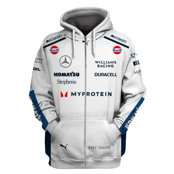 Personalized Your Name Williams Racing Race Suits Hoodie