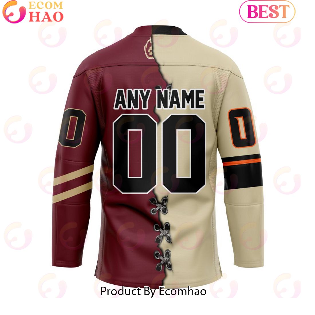 Personalized Albany FireWolves Mix Retro And Home Jersey Hockey Jersey